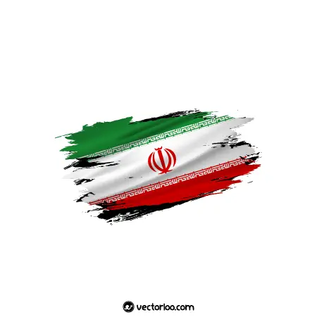 وکتور پرچم ایران با طرح حاشیه خاص 1