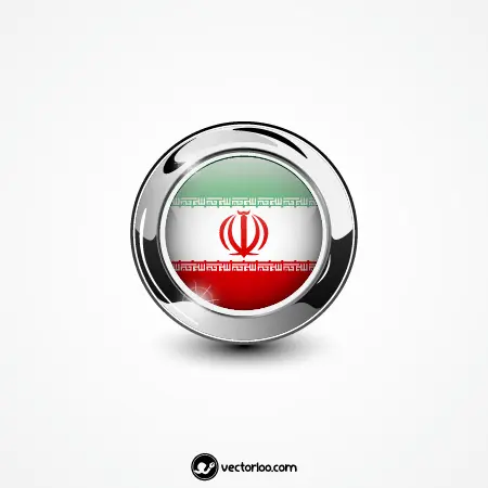 وکتور پرچم ایران داخل کادر فلزی 1