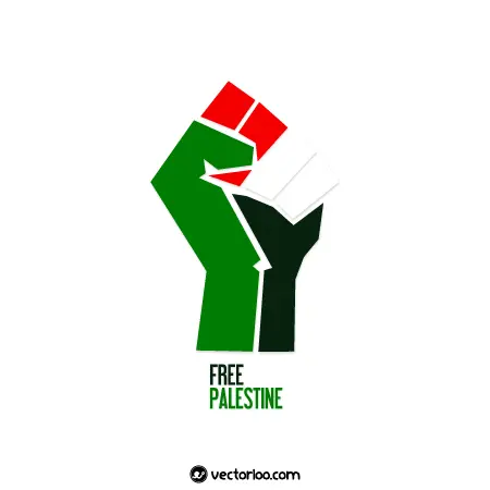 وکتور پرچم فلسطین حالت مشت 1