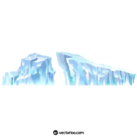 وکتور کوه یخی در دو سایز 1