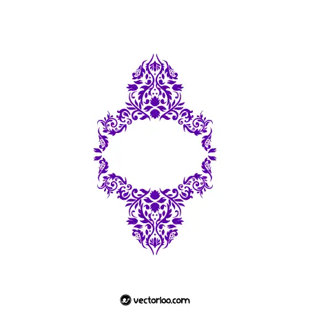وکتور حاشیه کادر مزین گل مناسب طرح های تذهیب اسلامی مذهبی 1