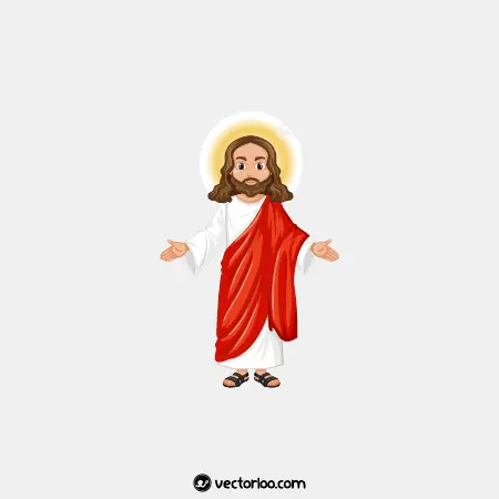 وکتور حضرت عیسی کارتونی 1