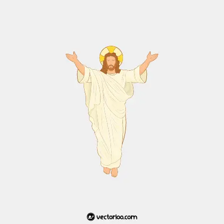 وکتور حضرت عیسی کارتونی 2