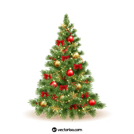 وکتور درخت کریسمس واقعی 1