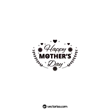 وکتور متن تبریک روز مادر خارجی رایگان 1