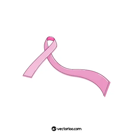 وکتور نماد سرطان سینه کارتونی زیبا 1