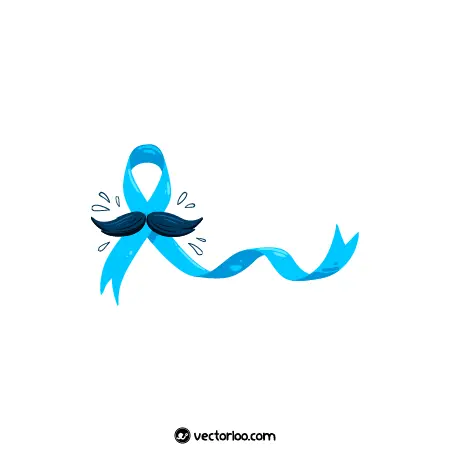 وکتور نماد سرطان پروستات با سیبیل 2