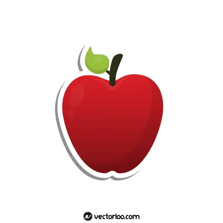وکتور استیکر سیب قرمز 1