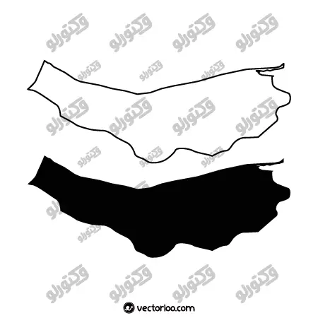 وکتور نقشه استان مازندران خط دور و یک دست سیاه 1وکتور نقشه استان مازندران خط دور و یک دست سیاه 1