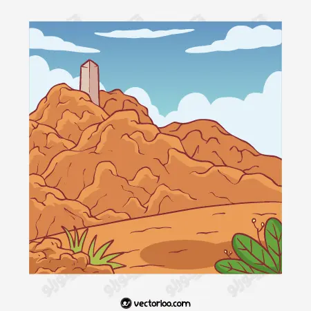وکتور صحرای عرفات کارتونی 1