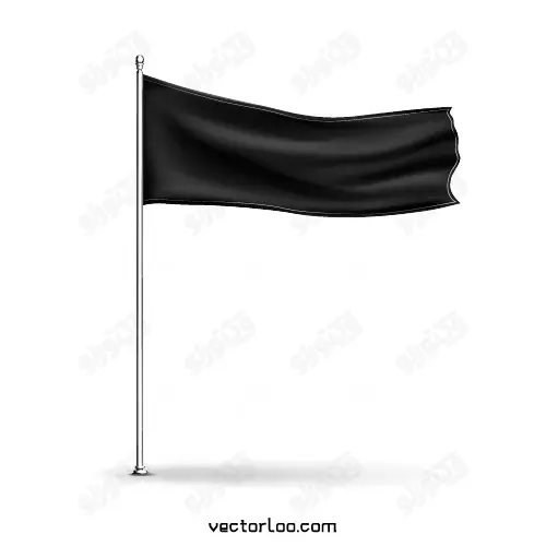 وکتور پرچم سیاه بلند 1
