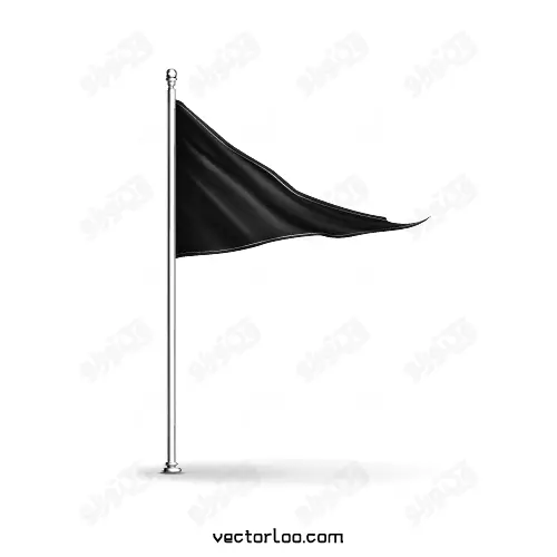 وکتور پرچم سیاه مثلث 1