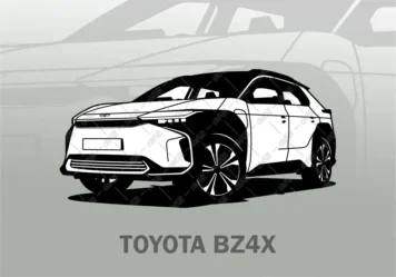 وکتور تویوتا bz4x