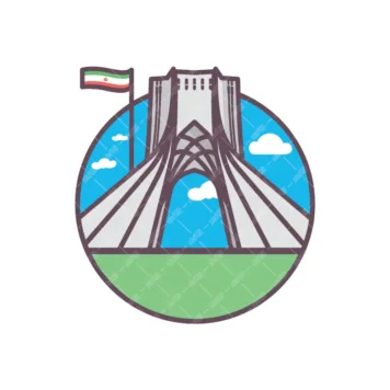 وکتور برج آزادی دایره
