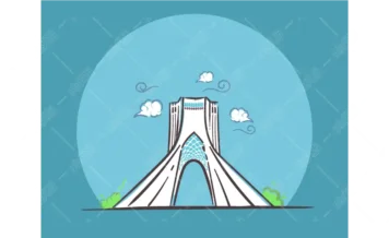 وکتور تصویر برج آزادی مستطیل