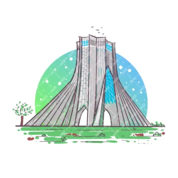 وکتور تصویرسازی برج آزادی 4