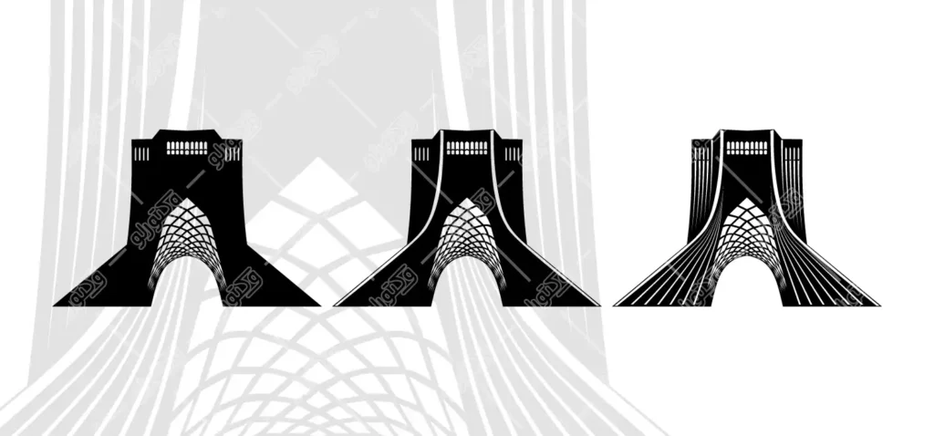 وکتور سیلوئت برج آزادی