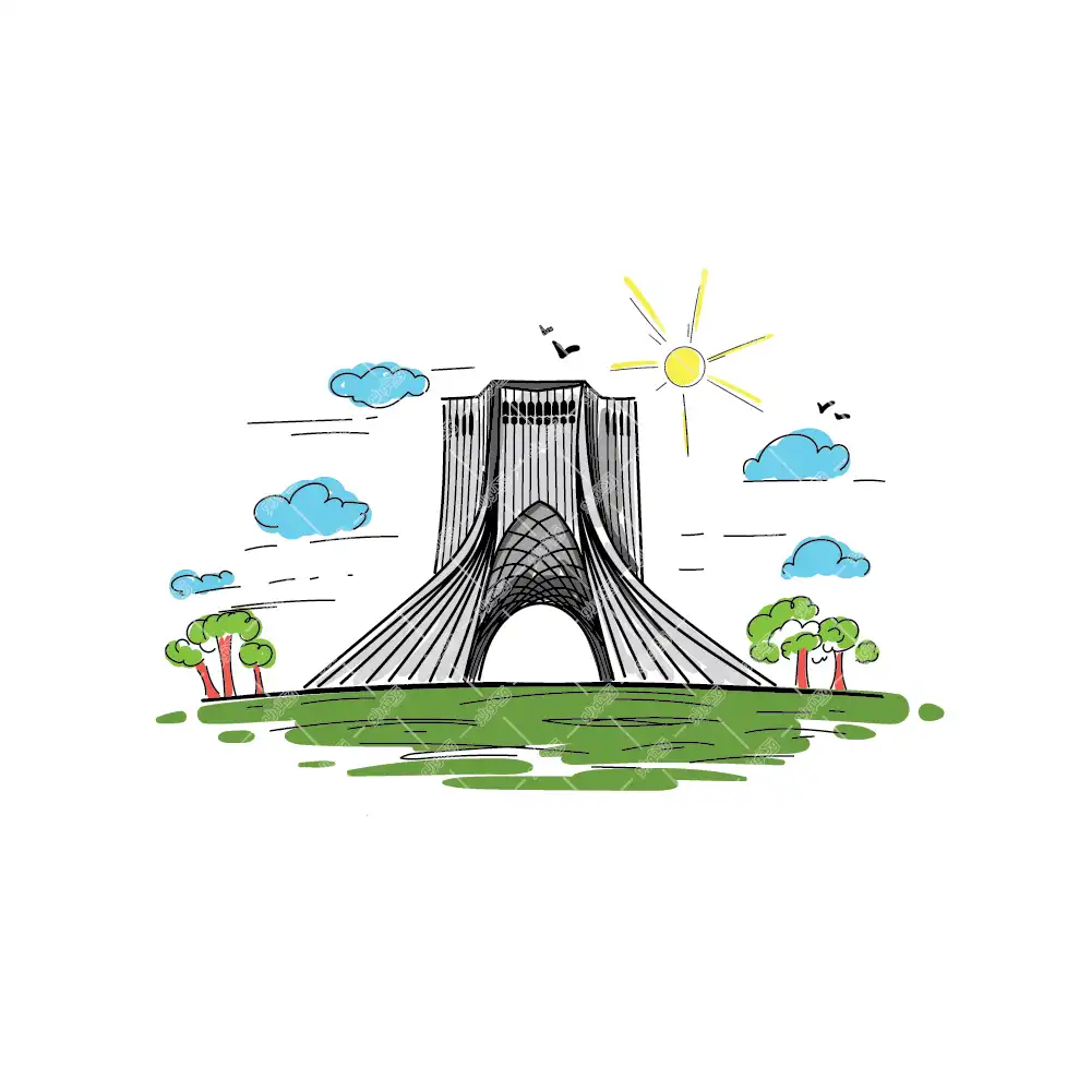 وکتور نقاشی برج آزادی